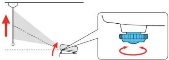 Diagram illustrating light reflection and mechanical motion with labeled components and directional arrows