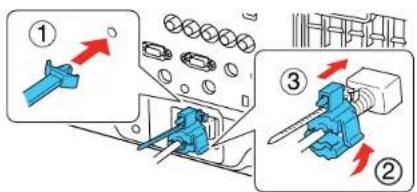 Diagram illustrating three-step assembly process with labeled steps and directional arrows indicating movement