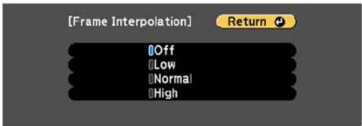 [Frame Interpolation] Return Off Low Normal High
