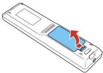 EPSON EB-L1490U - InstallingBatteriesintheRemoteControl - 1