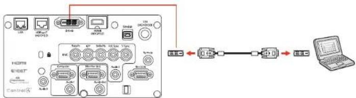 EPSON EB-L1490U - ConnectingtoaComputerforDVI-DVideo - 1