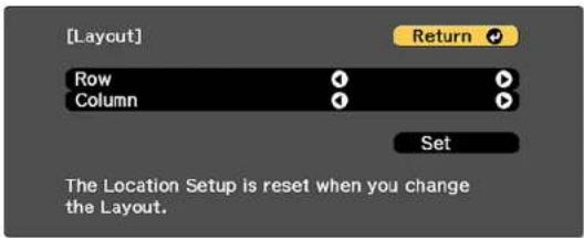 [Layout] Row Column Set Return The Location Setup is reset when you change the Layout.