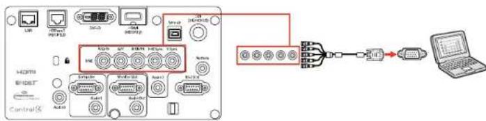 EPSON EB-L1490U - ConnectingtoaComputerfor5BNCVideo - 1