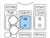 EPSON EB-L1490U - ControllingtheVolumewiththeVolumeButtons - 1