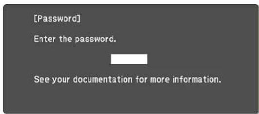 [Password] Enter the password. See your documentation for more information.