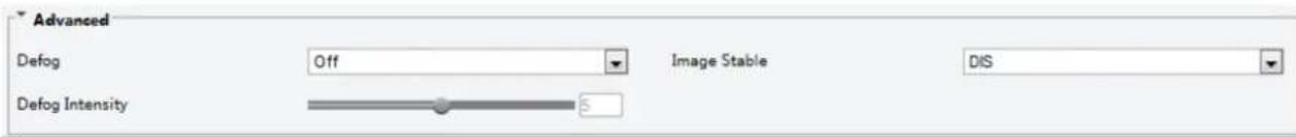 Advanced Defog Off XiImage Stable DIS Defog Intensity 5