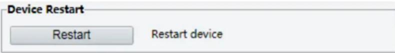 Device Restart Restart Restart device