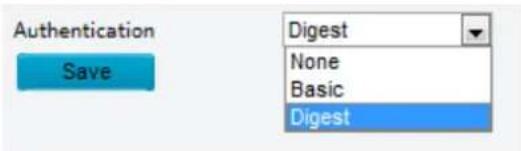 Authentication Save Digest None Basic Digest