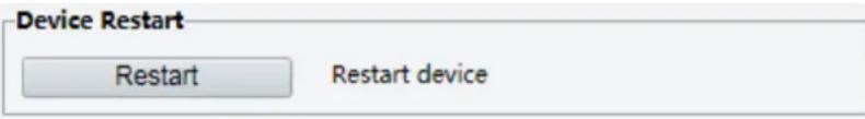 Device Restart Restart Restart device