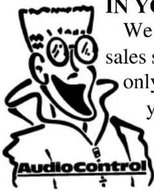 IN YO We sales s only y AudioControl