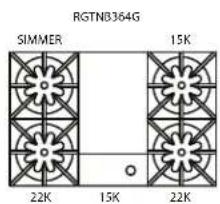 RGTNB364G SIMMER 15K 22K 15K 22K