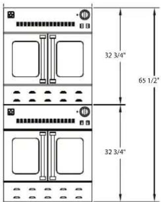 32 3/4" 65 1/2" 32 3/4"