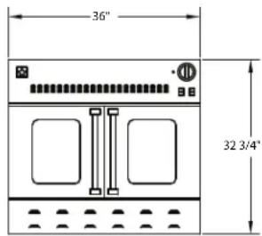 36" 32 3/4"