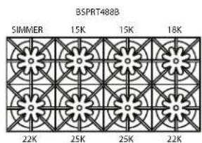 BSPRT488B SIMMER 15K 15K 18K 22K 25K 25K 22K