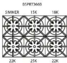 BSPRT366B SIMMER 15K 18K 22K 25K 22K