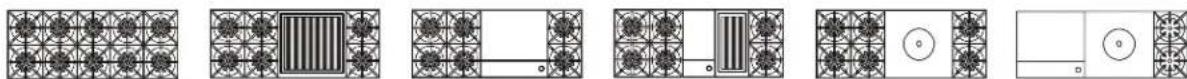 BlueStar BS-PMLSS-40-SS - Burner Configuration - 1