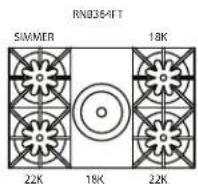 BlueStar BS-PMLSS-40-SS - 36" RNB SERIES - 6