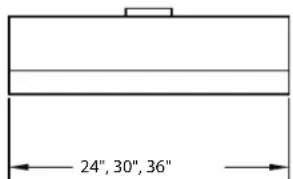 24", 30", 36"