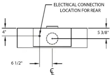 ELECTRICAL CONNECTION LOCATION FOR REAR 4" 5 3/8" 6 1/2" C