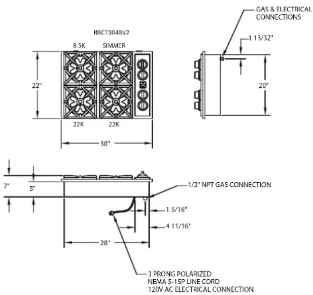 BlueStar BS-PMLSS-40-SS - 30" COOKTOP - 1