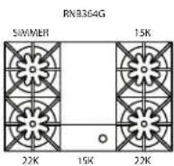 BlueStar BS-PMLSS-40-SS - 36" RNB SERIES - 4