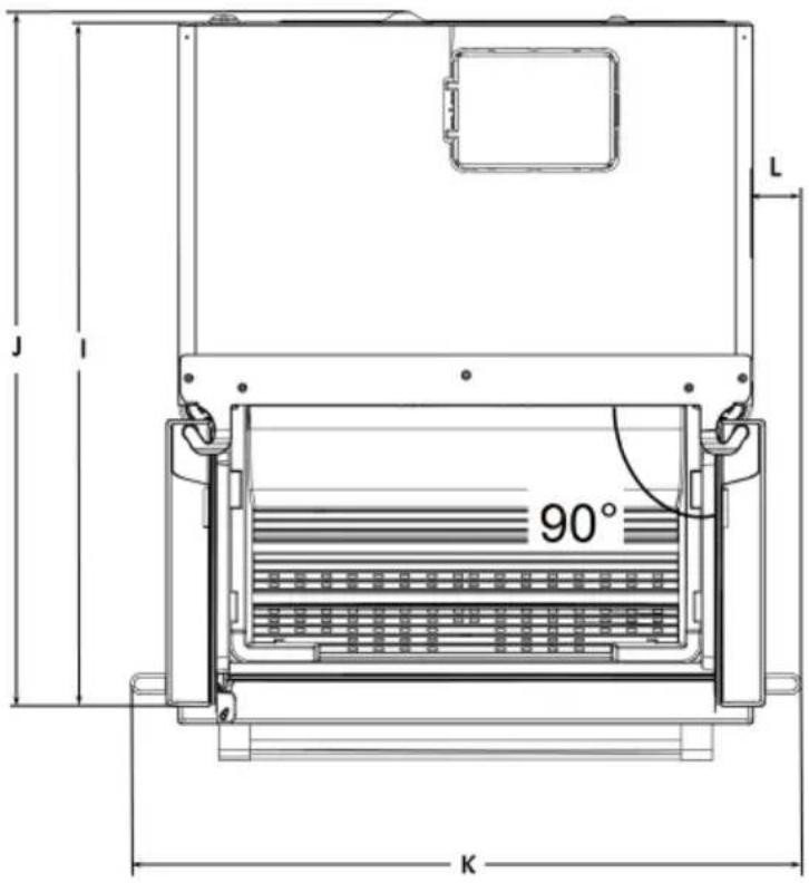 BlueStar FBFD360 - DIMENSIONS [RÉFRIGÉRATEUR FRANÇAIS 36 po] - 1