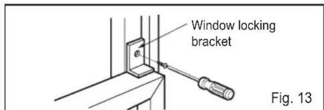 Window locking bracket Fig. 13
