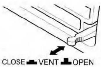 CLOSE VENT OPEN