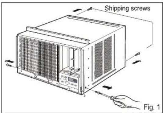 Shipping screws Fig. 1