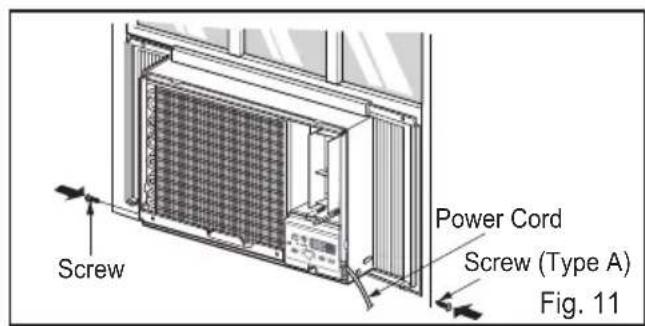 Screw Power Cord Screw (Type A) Fig. 11
