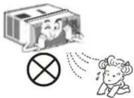 Illustration showing a cartoon character reacting to a box with a cross symbol, possibly depicting a warning or violation.