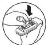 Friedrich Chill CP15G10B - Inserting the Remote Control Batteries - 2