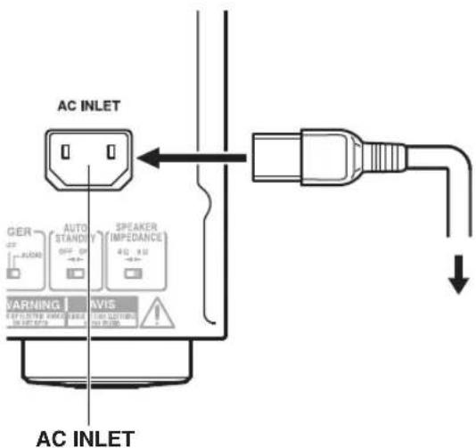 AC INLET GER AUTO STANDI OFF OR SPEAKER IMPEDANCE 40.10 WARNING | AVIS WARNING | AVIS AC INLET