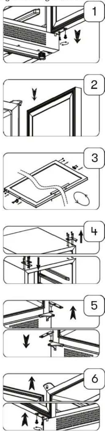 Zephyr PRW24F02BG - Reversing the Door Swing of Your Appliance - 1