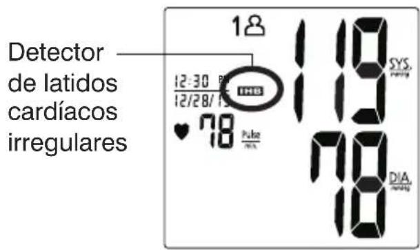 Detector de latidos cardíacos irregulares 12:30 80 12/28/15 78 Pulse 18 119 SYS. HONG 119 78 DIA. HONG