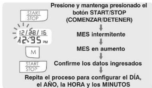 Walgreens WGNBPA-940A - PROCEDIMIENTO DE CONFIGURACIÓN DE FECHA Y HORA - 2