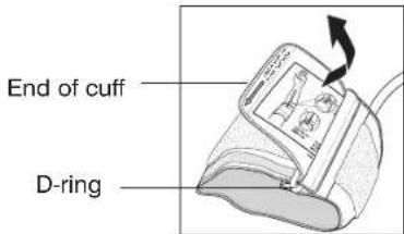 End of cuff D-ring
