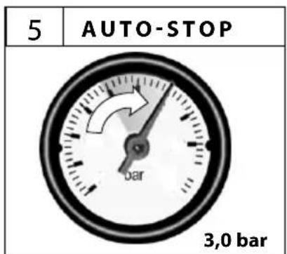 5 AUTO-STOP bar 3,0 bar