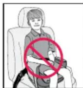 Evenflo Spectrum - Seat Belt Warnings - 1