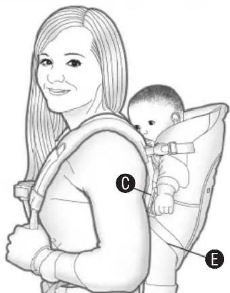 Evenflo Active - Uso del portabebés como mochila - 4