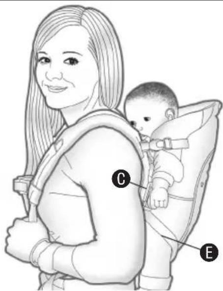 Evenflo Active - Using the Carrier as a Backpack - 4