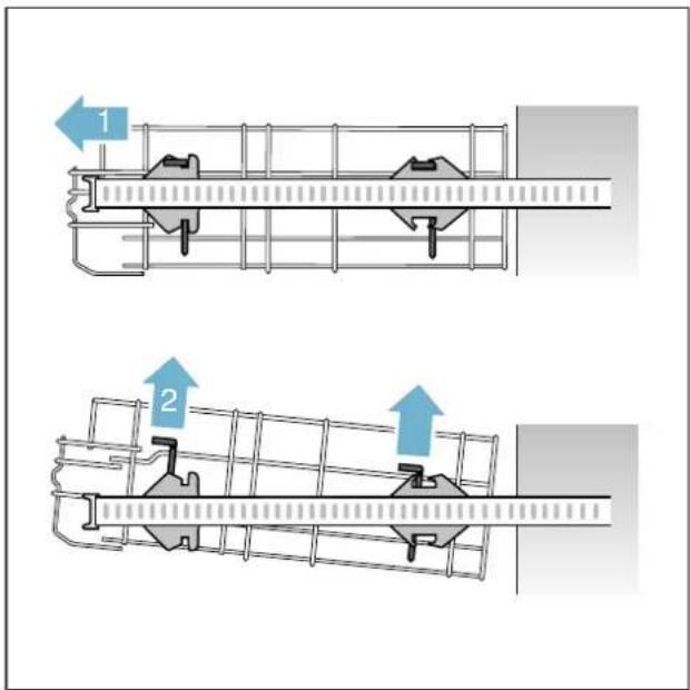 GAGGENAU DF260164 - Removing lower basket 29: - 1