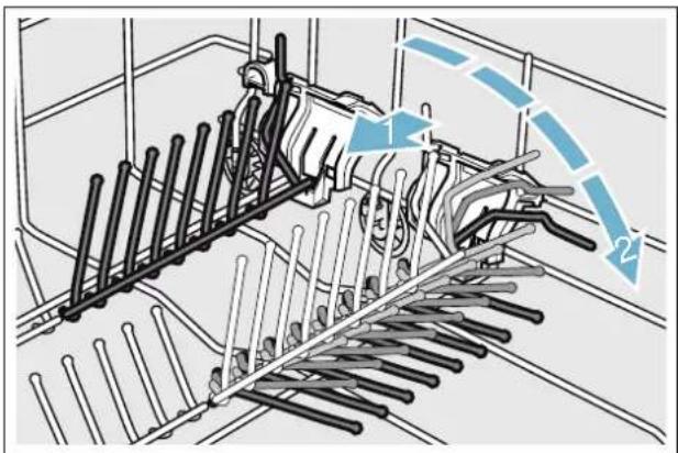 GAGGENAU DF260164 - Fold down the spikes as follows: - 1