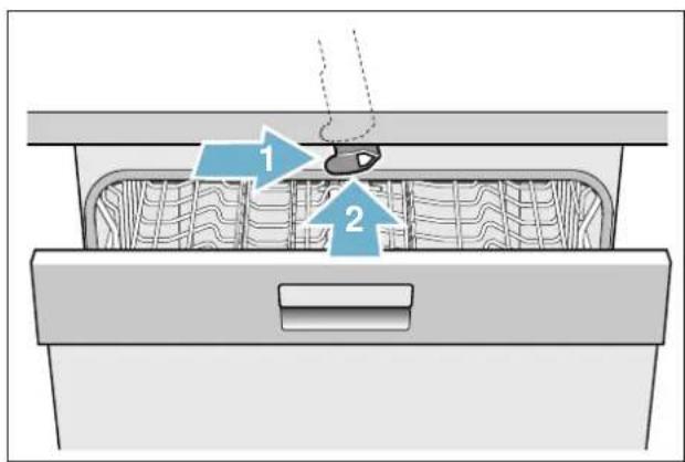 GAGGENAU DF250160 - Deactivate the child-proof lock (door lock) as follows: - 1