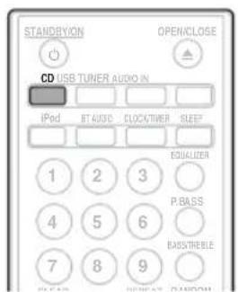 STANDBYON OPEN/CLOSE CD USB TUNER AUDIO IN iPod BT AUSD CLOCOTWER SLEEP EQUALizer 1 2 3 P.BASS 4 5 6 BASSTRIBLE 7 8 9