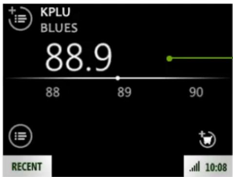 MICROSOFT Kin One - FM RADIO SCREEN - 1
