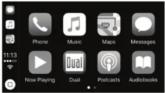Phone Music Maps Messages Now Playing Dual Podcasts Audiobooks