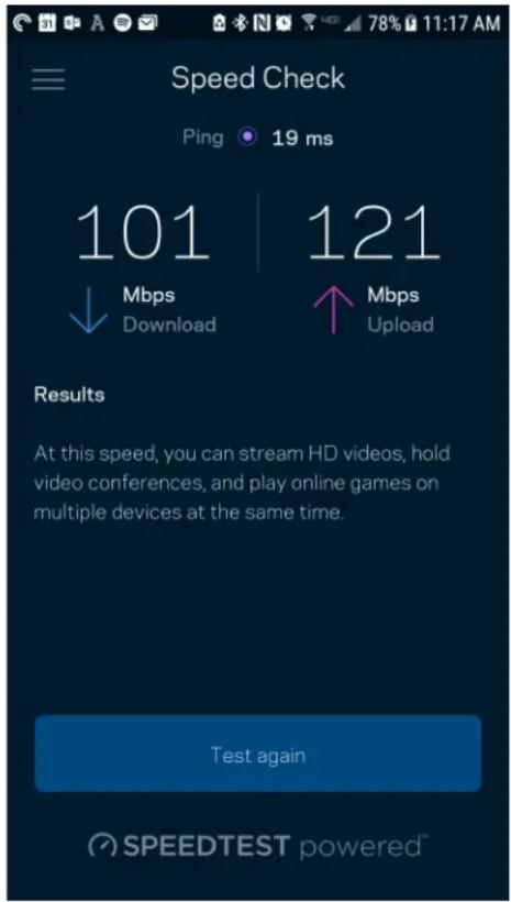 LINKSYS Max-Stream MR6350 - Verificação de velocidade - 1