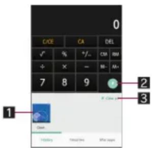 0 C/DE CA DEL ✓ % + / - CM RM ÷ × - MI- MI+ 7 8 9 2 3 1 Clock History Headline Mian space