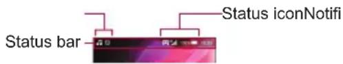 Status bar Status iconNotifi